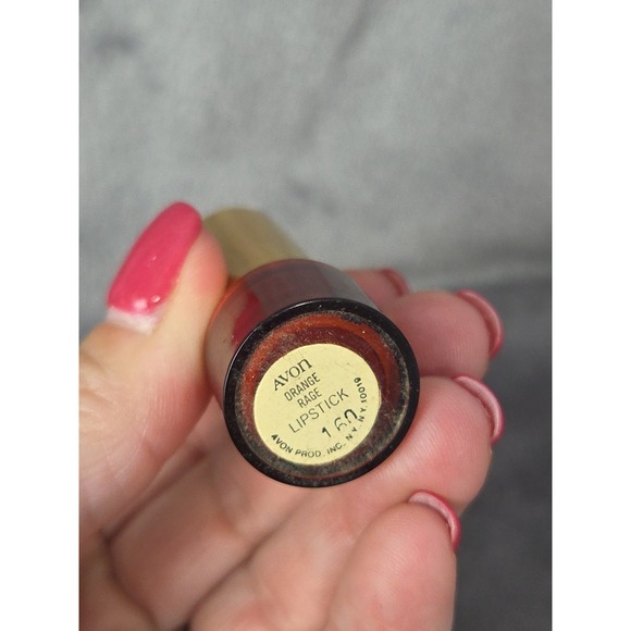 Vintage Avon About Town Orange Rage Lipstick Tube New Old  Stock Nice! - Picture 6 of 6